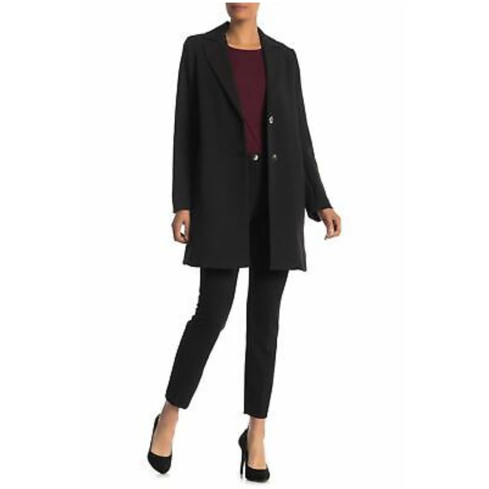 NWT! Tahari Single Breasted Notch Collar Wool Coat!